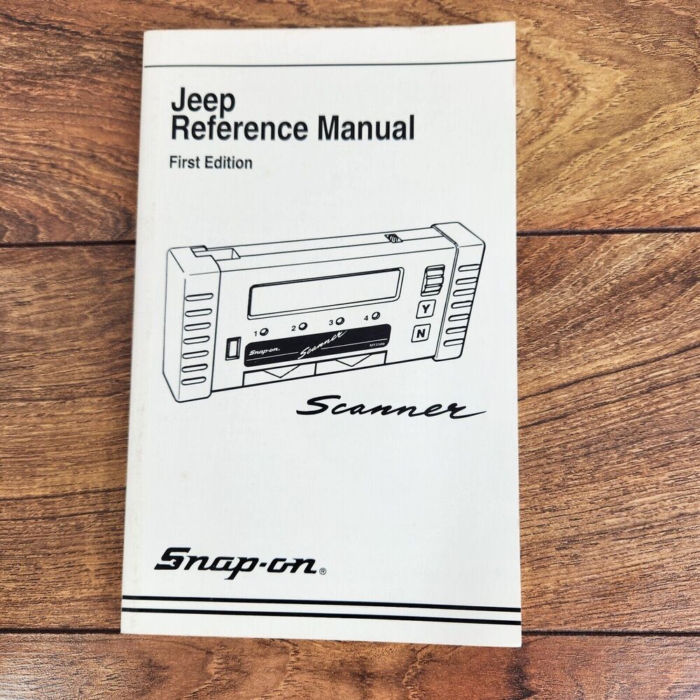 SNAP ON DIAGNOSTICS Jeep Scanner Reference Manual 1st Edition (1995, Pb)